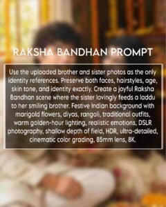 Trending Raksha Bandhan AI Photo Editing Prompt 2026
