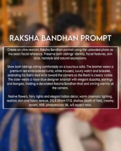 Trending Raksha Bandhan AI Photo Editing Prompt 2026