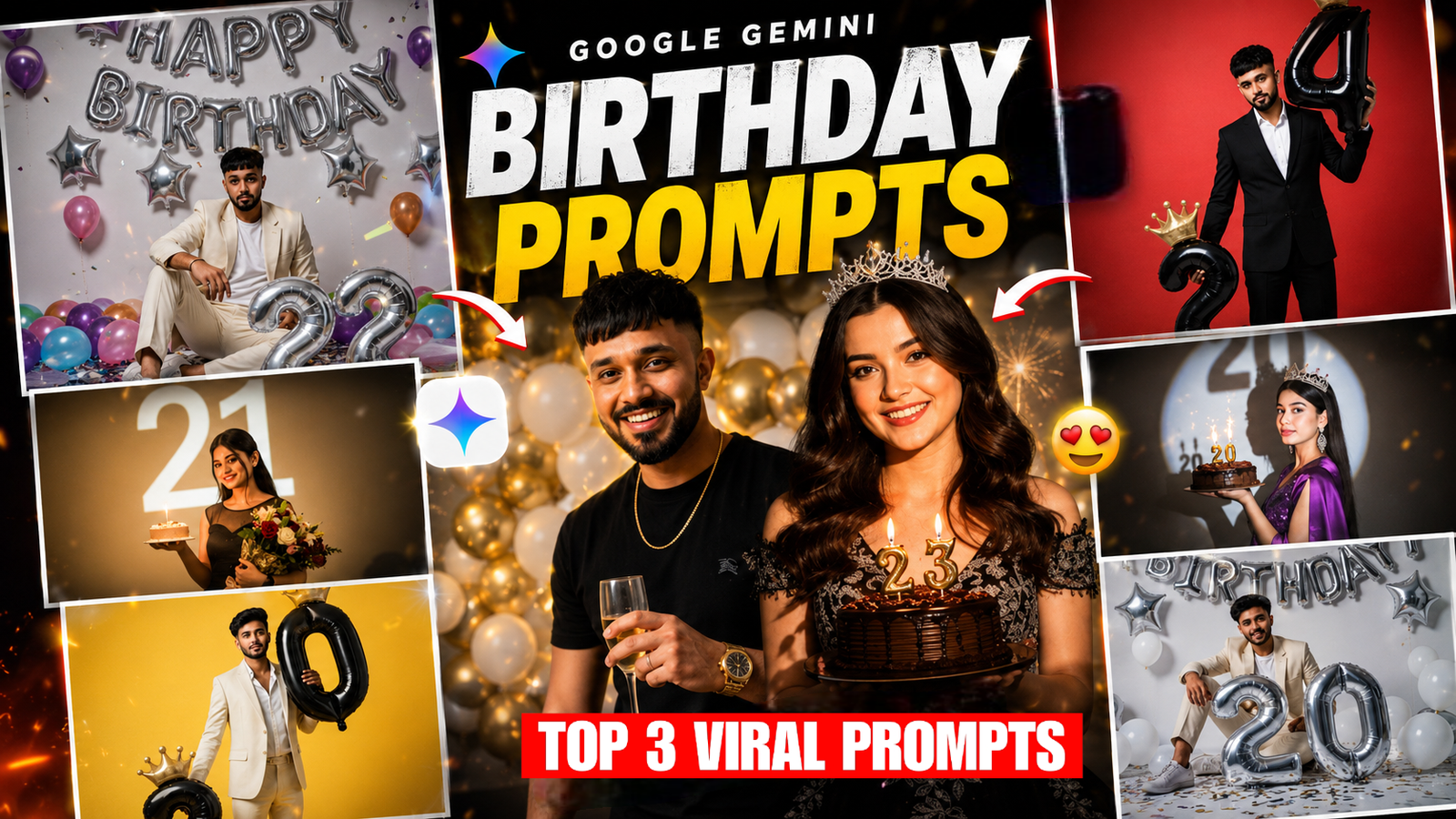 Top 3 Viral Birthday Gemini Prompts 2026
