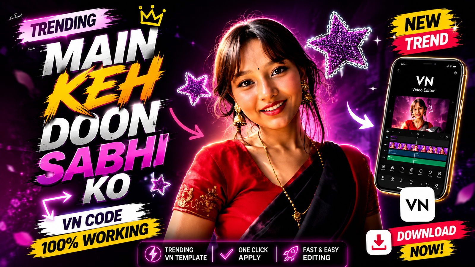 Trending Main Keh Doon Sabhi Ko VN Code & Templates