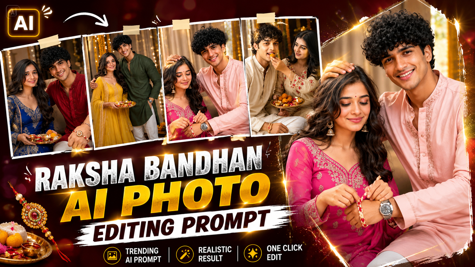 Trending Raksha Bandhan AI Photo Editing Prompt 2026