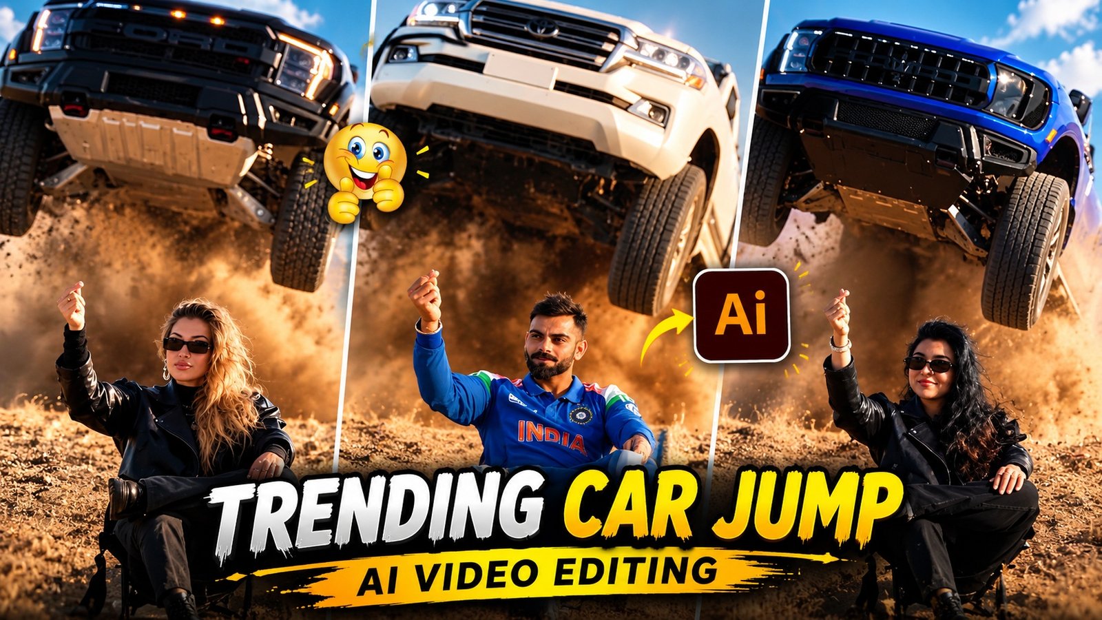 Trending Car Jump Ai Video Editing Prompts